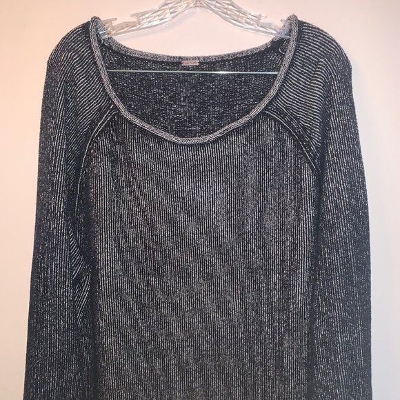 Free People Lenox Ribbed Tunic Sweater in Onyx L - Picture 6 of 15
